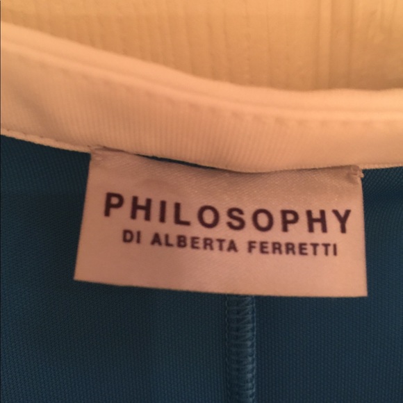 PHILOSOPHY DI ALBERTA FERRETTI ROYAL BLUE DRESS 38 - Picture 2 of 5